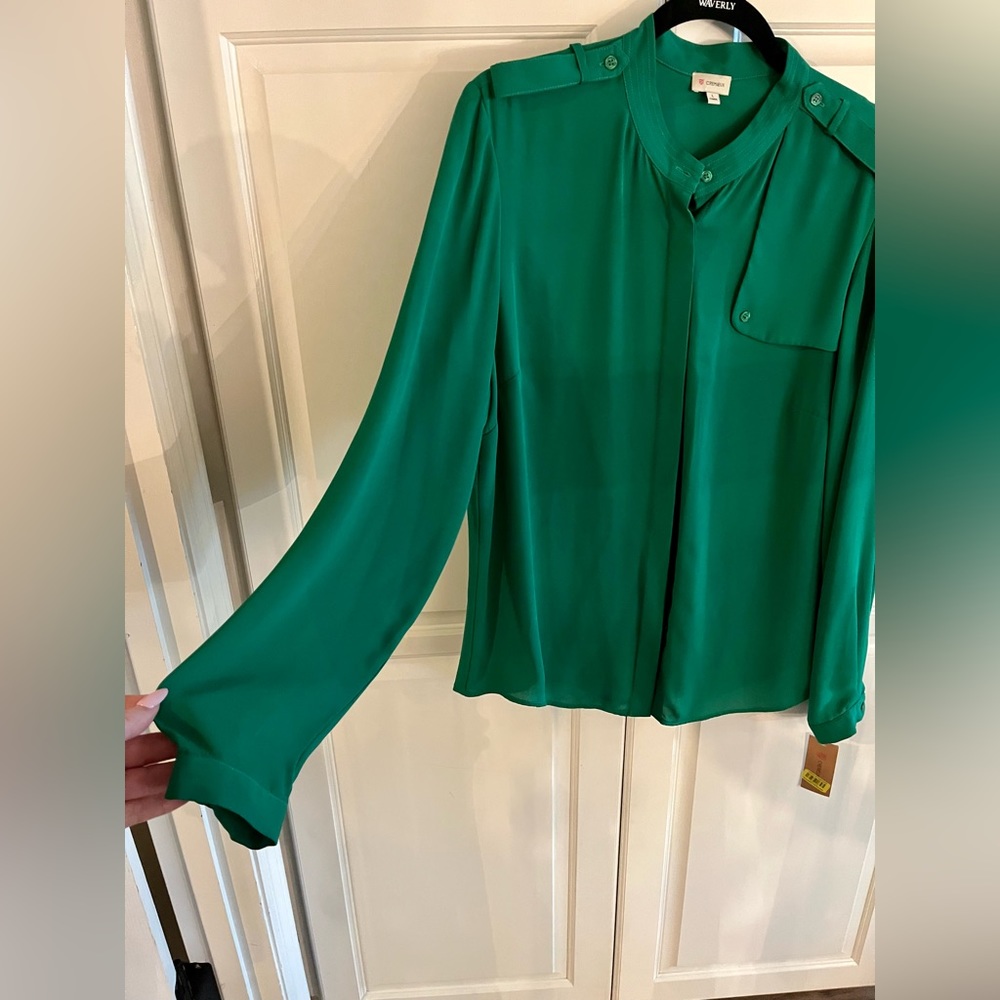 NWT Green Cremieux Dress Shirt size Large